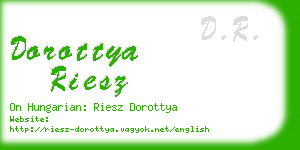 dorottya riesz business card